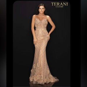Tan/Nude/Champagne Colored Formal Gown